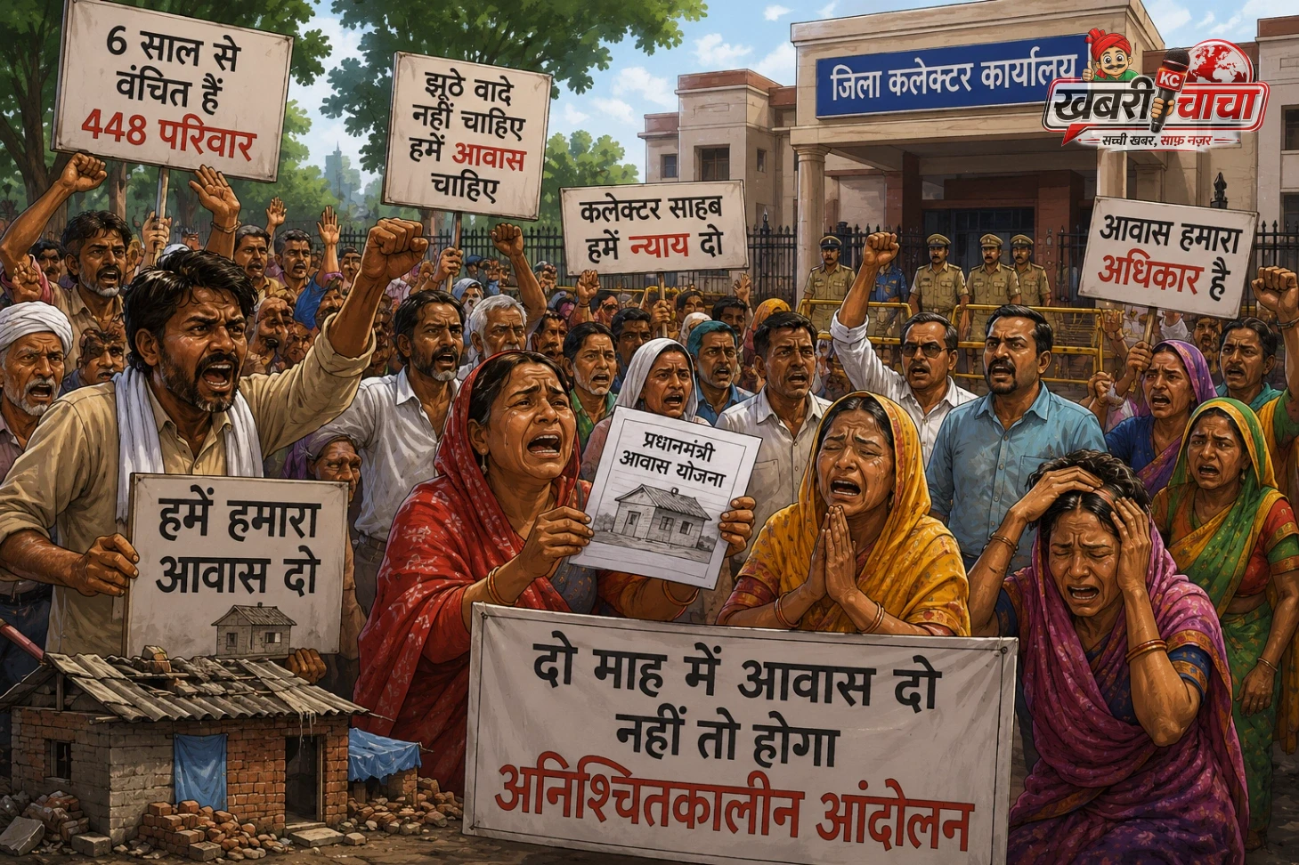 कलेक्टर को सौंपा ज्ञापन, दो माह की चेतावनी; पार्षदों व समाजसेवियों ने कहा- अब हक दिलाकर ही रहेंगे