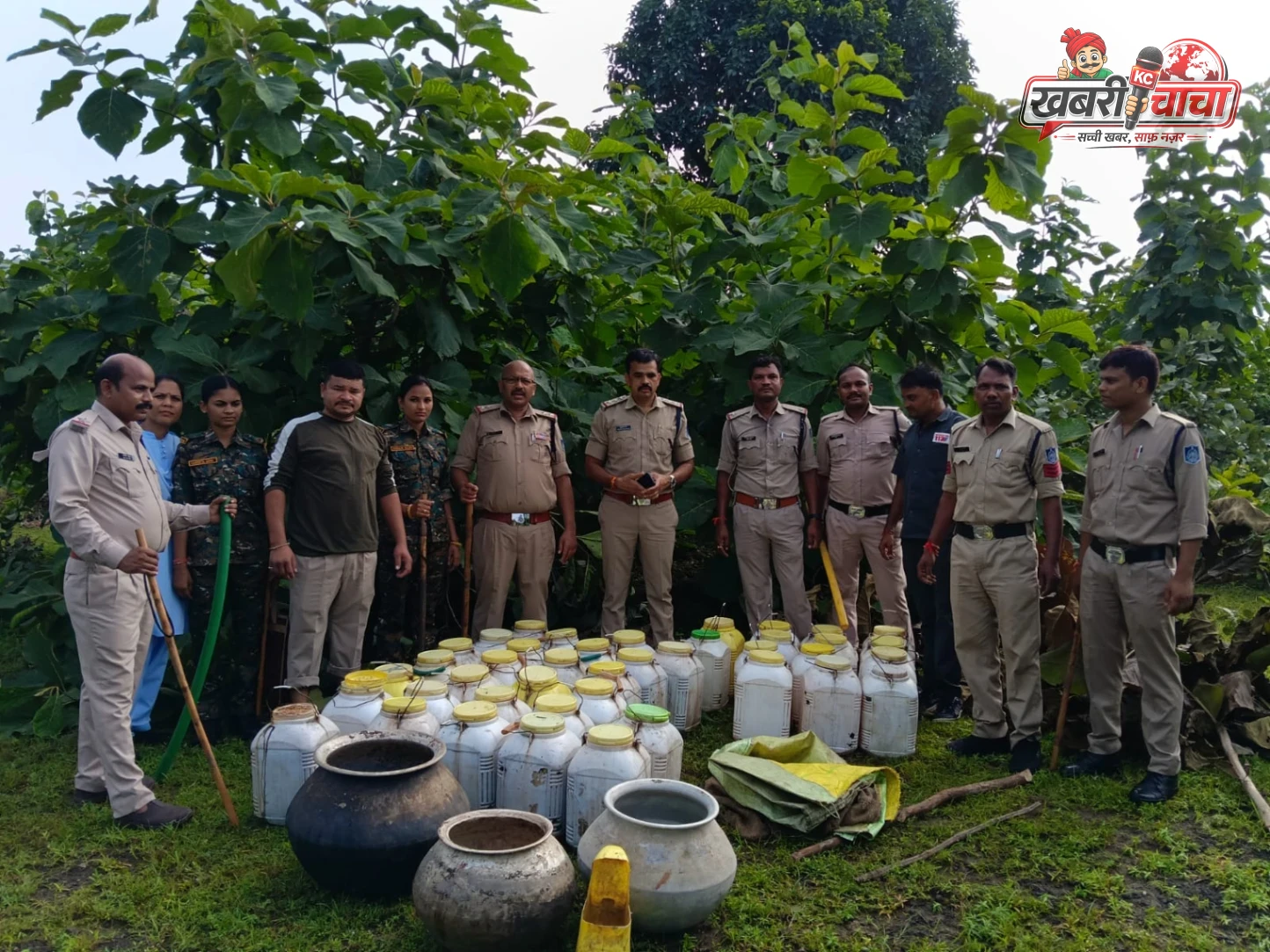 जामगांव-भीमकुंड क्षेत्र में दबिश देकर पुलिस ने शराब की भट्टियां कीं ध्वस्त, निर्माण सामग्री और उपकरण भी मौके पर किए नष्ट